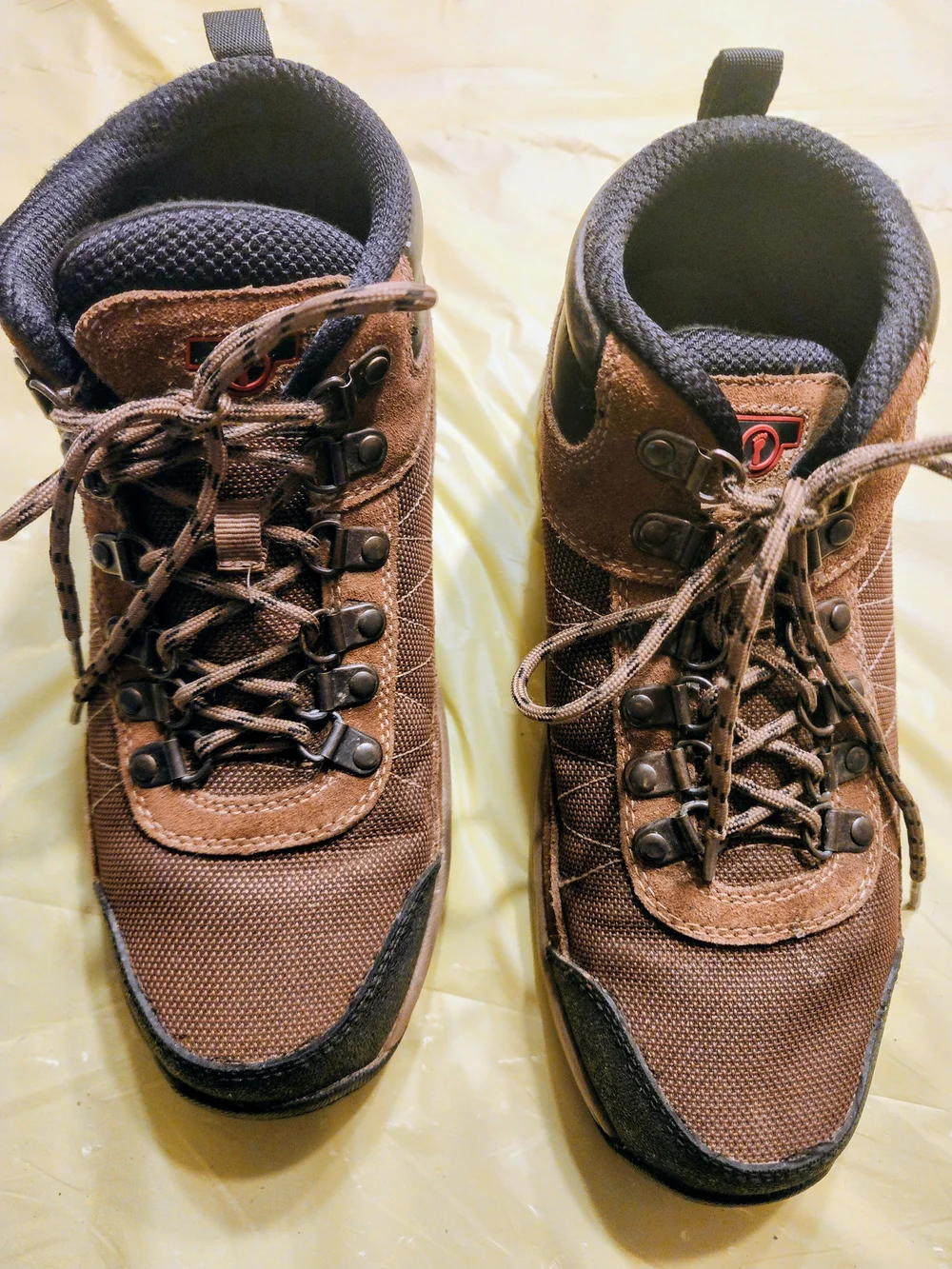 Men's OrthoFeet Brown Suede & Mesh Hiking Boots, Mens Sz 8 Super Comfortable!